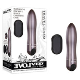 Evolved Travel-Gasm (Gray) – Rechargeable Waterproof Bullet Vibrator Grey BULLETS